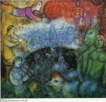 The Grand Parade contemporary Marc Chagall Oil Paintings
